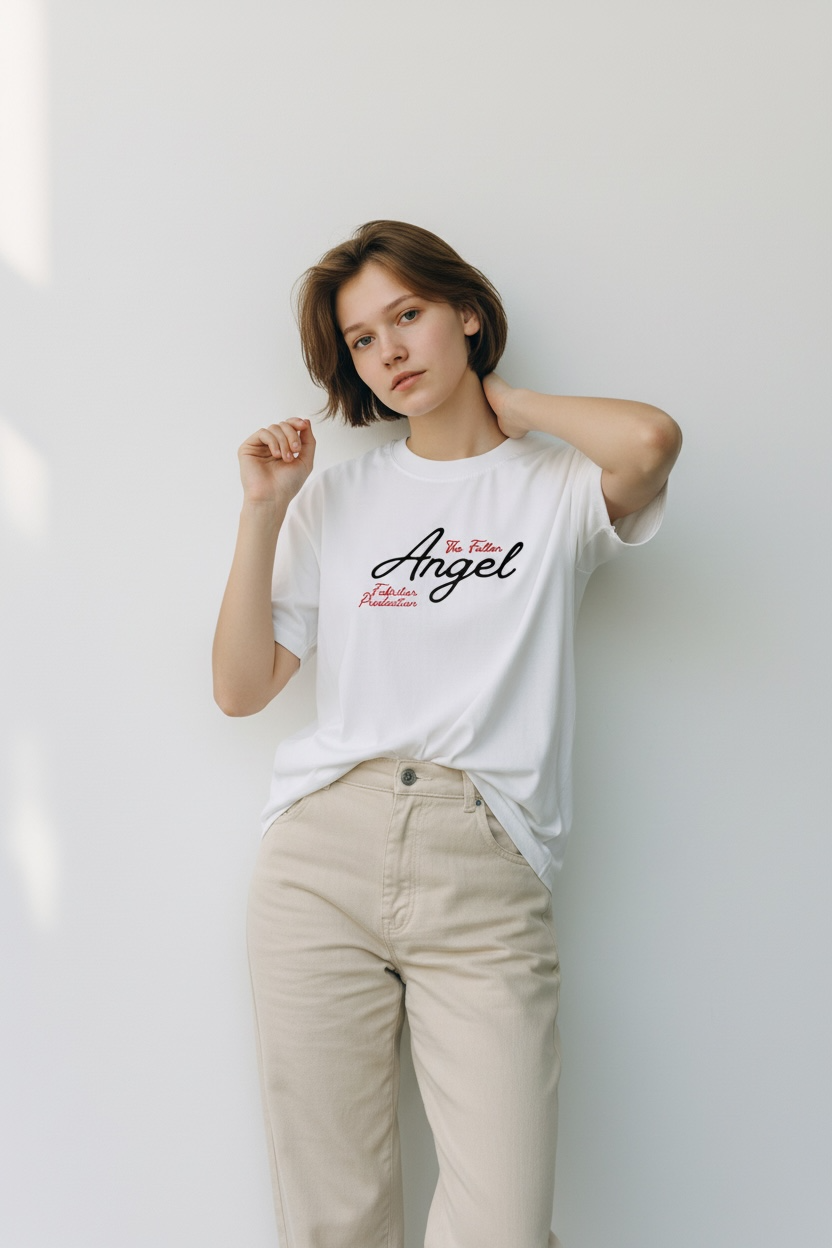 Fallen Angel Graphic Oversized T-Shirt