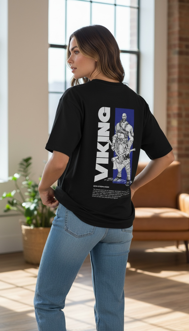Viking Warrior Graphic T-Shirt