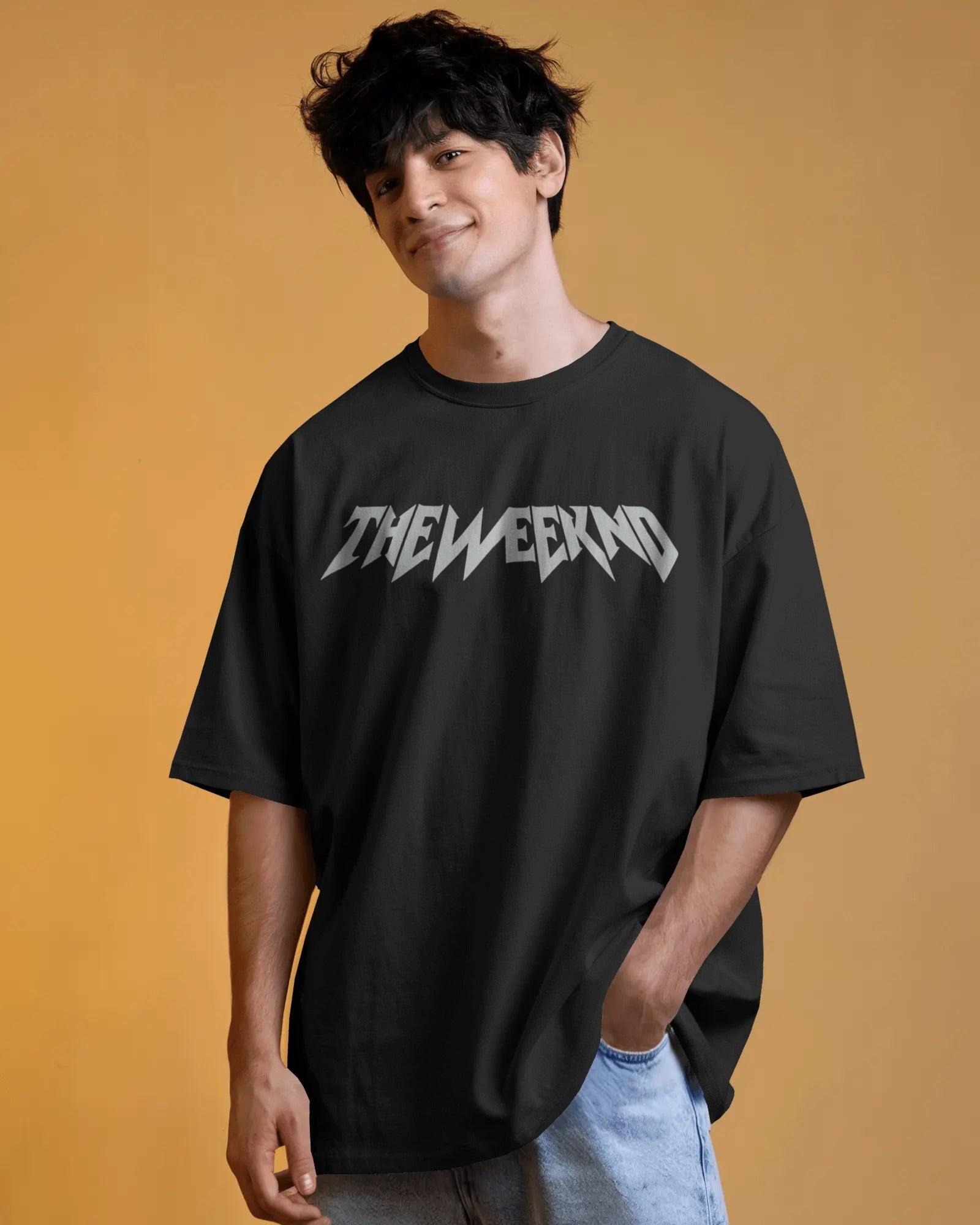 Premium Oversized Tee – The Weeknd Inspired Graphic | 100% Cotton