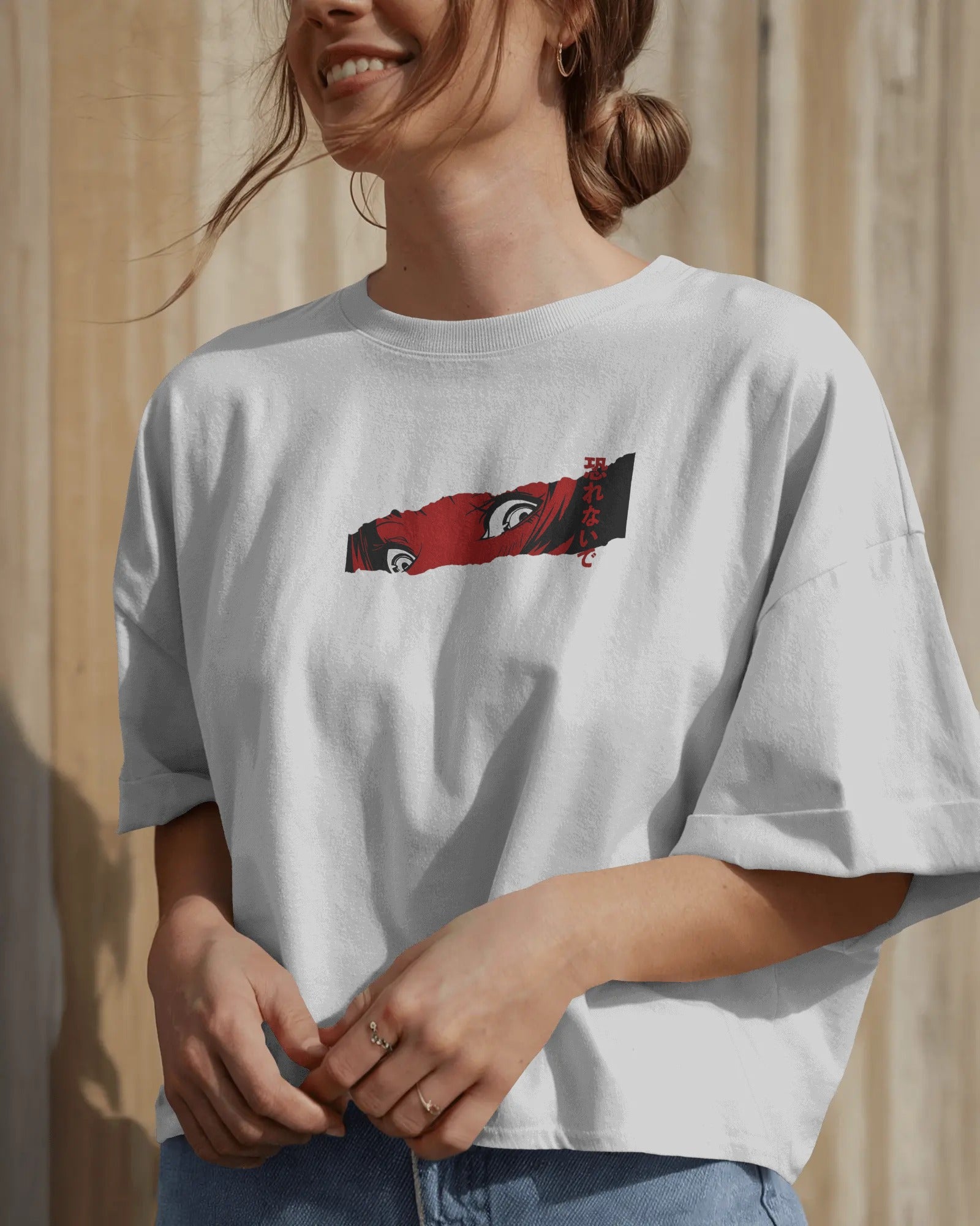 Don’t Look Away – Oversized Graphic Tee