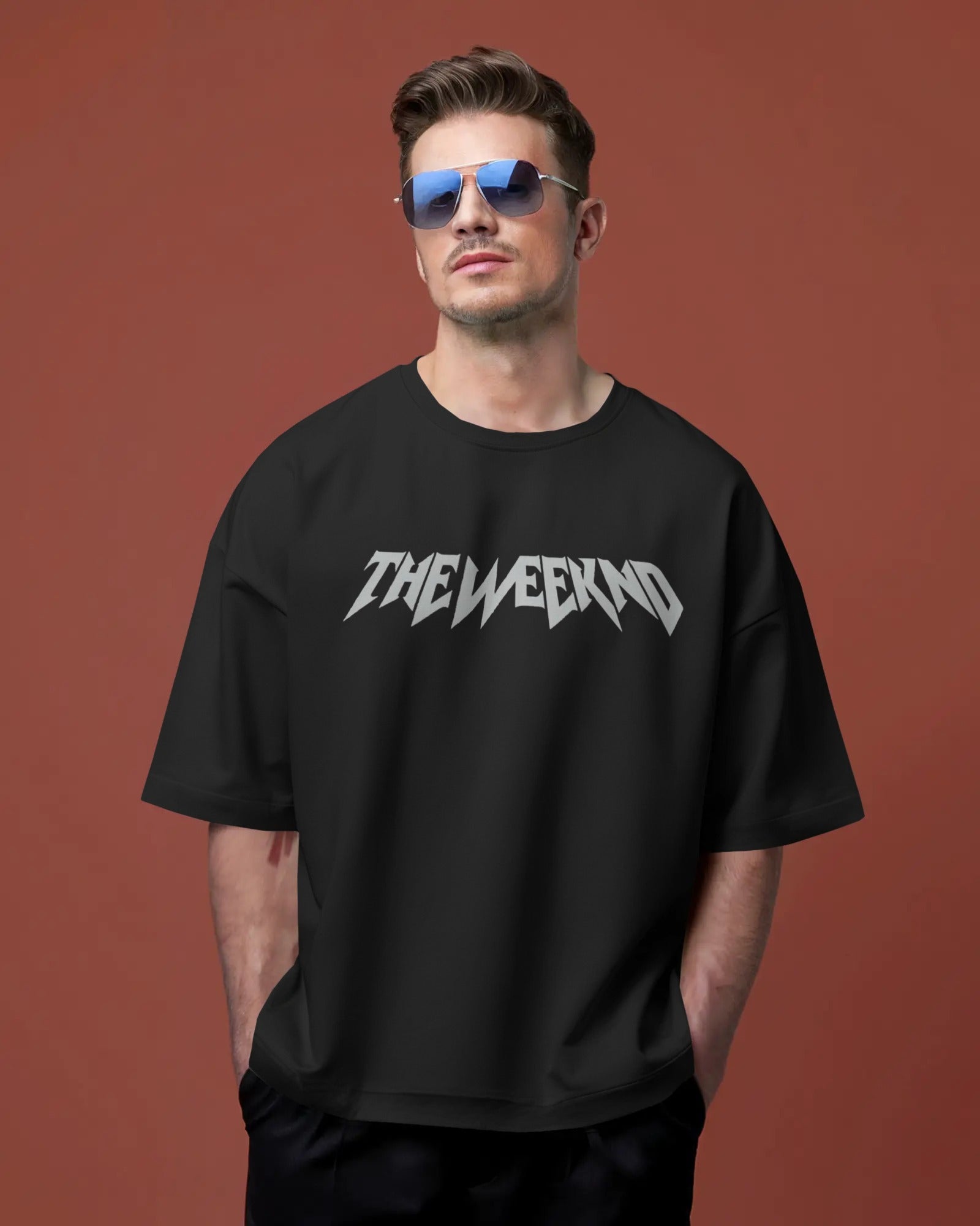 Premium Oversized Tee – The Weeknd Inspired Graphic | 100% Cotton