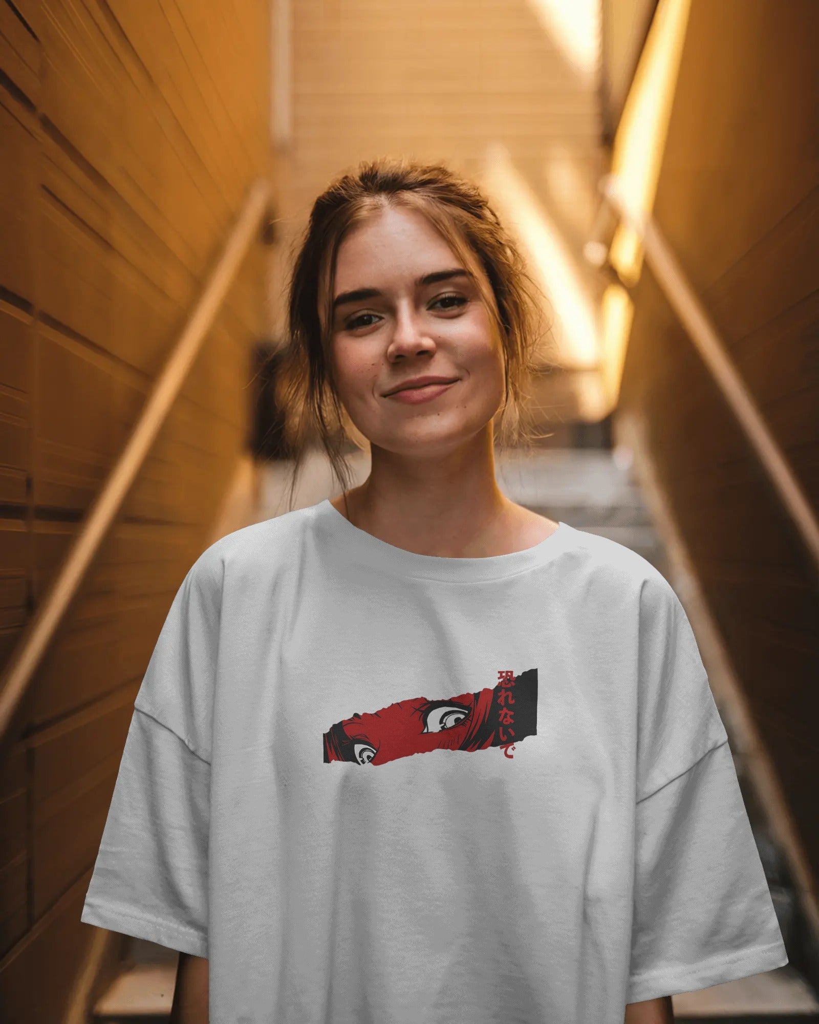 Don’t Look Away – Oversized Graphic Tee